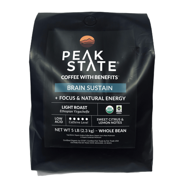BRAIN SUSTAIN Light Roast - 5 Pound Bag