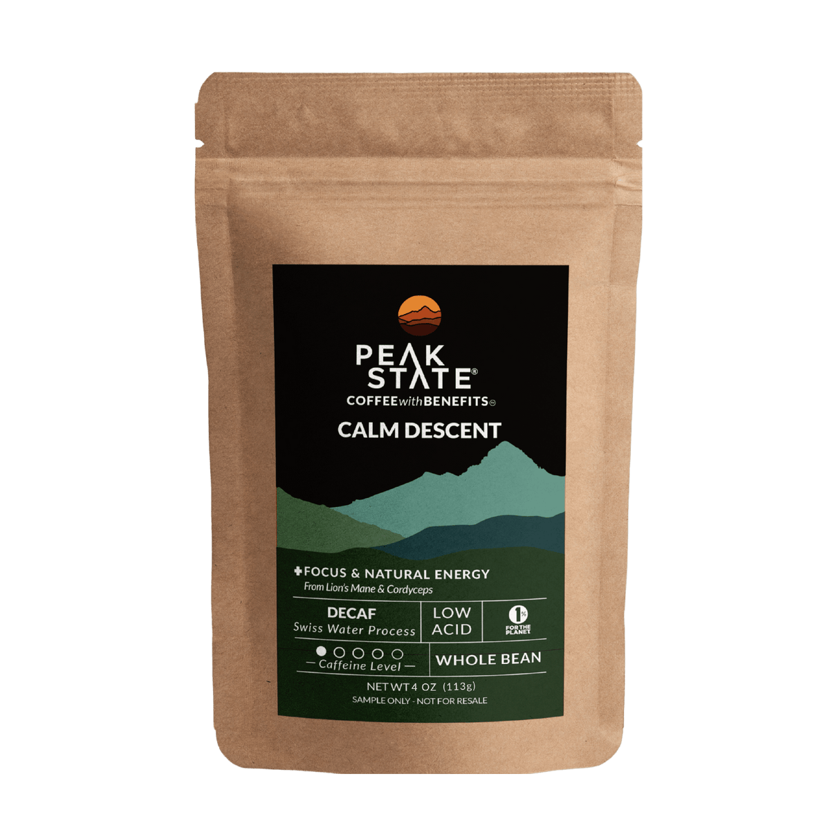 Sample our CALM DESCENT Decaf Coffee