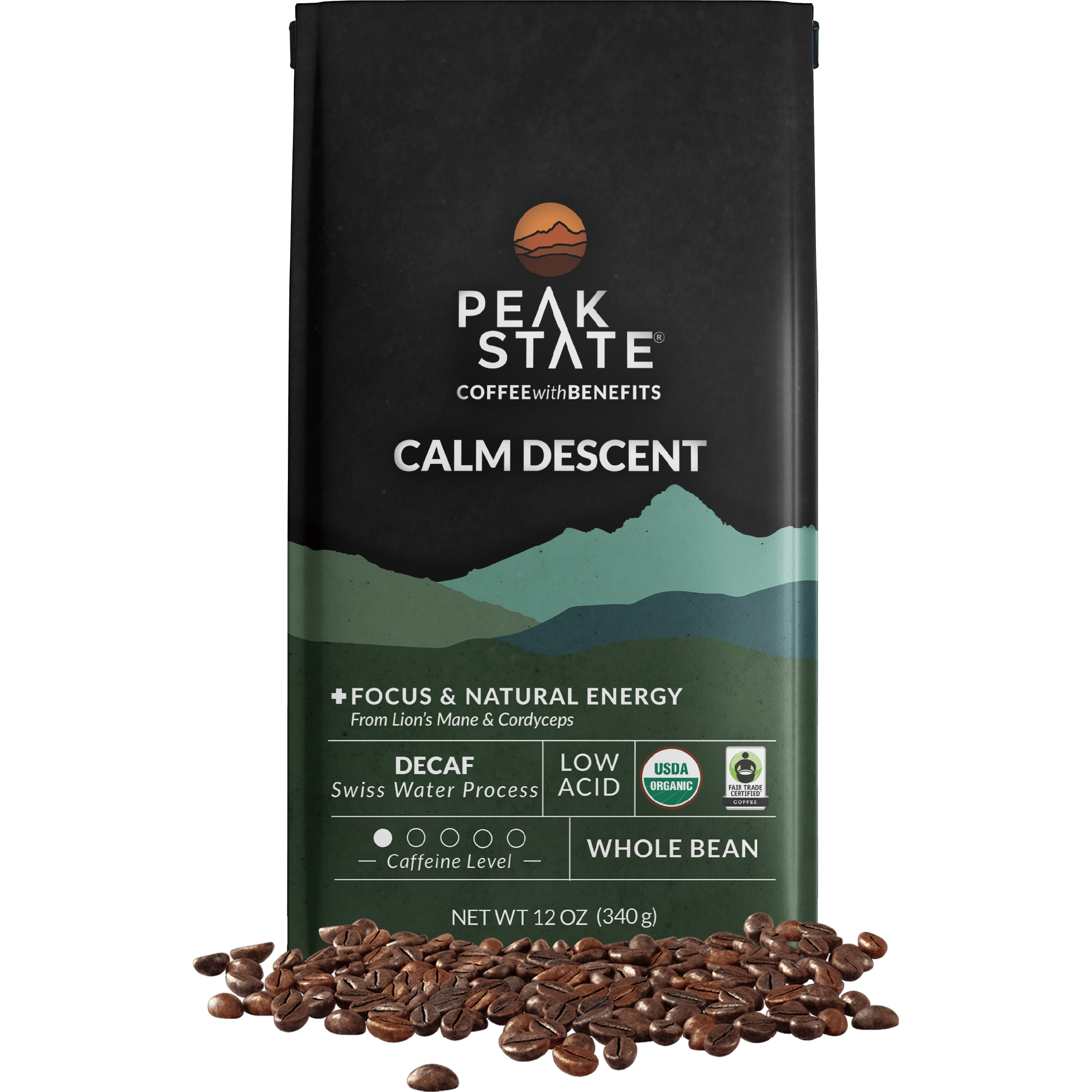 CALM DESCENT Swiss Water Process Decaf – Peak State Coffee