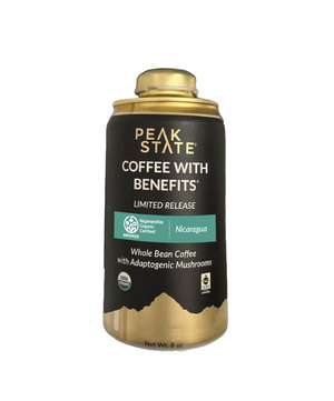 Regenerative Organic Certified Whole Bean Coffee with Benefits EcoCan - 8 oz