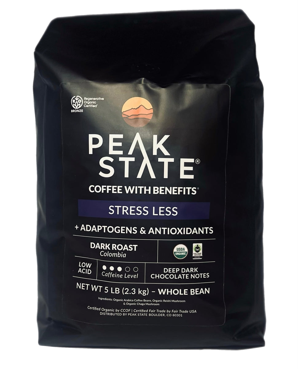 Colombia Dark Roast | Stress Less 5 Lb Bag – Peak State Coffee