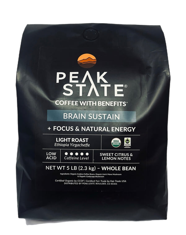 BRAIN SUSTAIN Light Roast - 5 Pound Bag