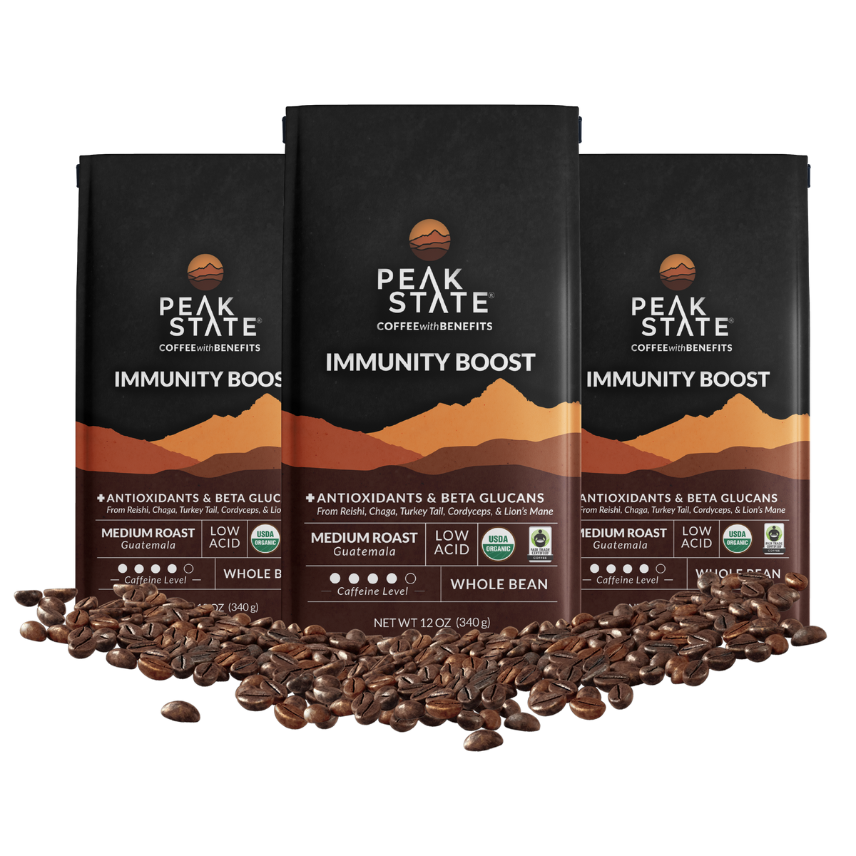IMMUNITY BOOST Medium Roast - Three Pack