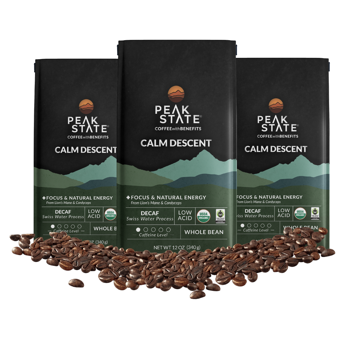 CALM DESCENT Water Process Decaf - Three Pack