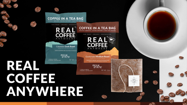 Peak State Coffee in a Tea Bag - Single Serve Coffee Brew Bags